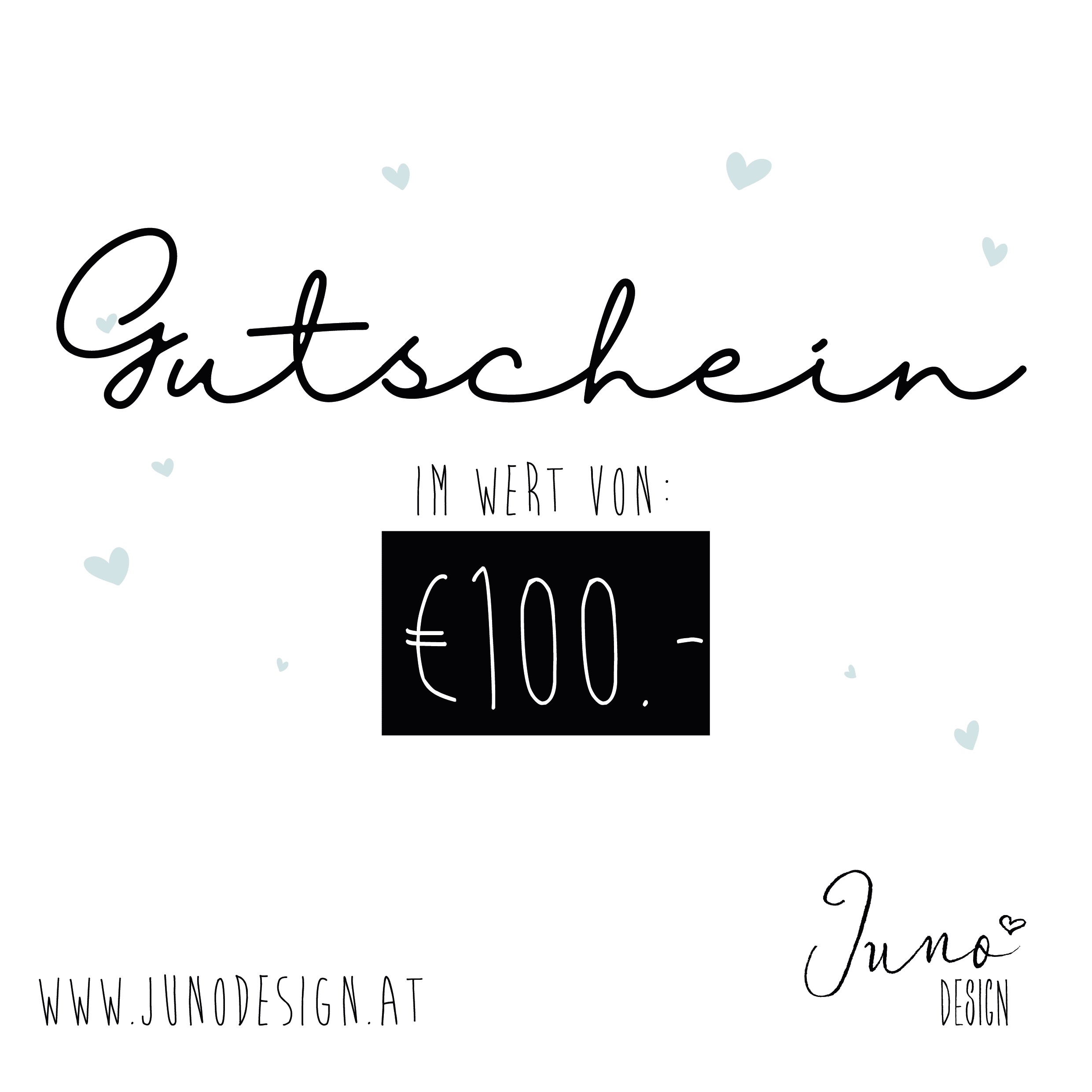 €100.- Gift Voucher | Juno design